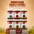 Pravasi Pickle COMBO (Fish + Beef + Mussels + Papaya + Kanthari Lemon + Kanthari Mango)