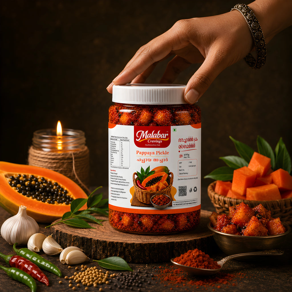 Authentic Kerala Papaya Pickle (400g)